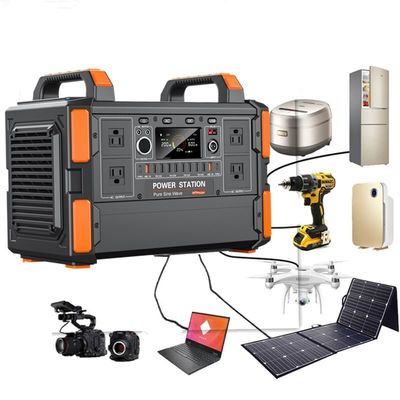 2025 Hot Sale 1200W Powerstation LiFePO4 Battery Bank Mobile Portable Power Station 1000W Solar Generator for Home Power Supply