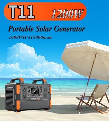 2025 New Portable Power Station 1200W With Home Energy Storage 1008Wh LiFePO4 Battery Solar Generator for Outdoor Camping