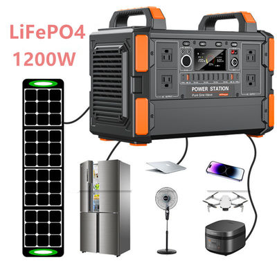 Beli Stasiun Pembangkit Listrik Tenaga Surya 1200W Portabel Harus Penting Generator Daya Baterai Luar Ruangan Dengan 230V Untuk Penggunaan Rumah Jenis Steker AS pembuatan online