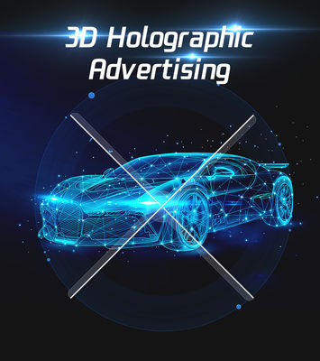 3D ολογραφική οθόνη εσωτερικό/εξωτερικό 3D ολογράφημα φωτεινό ανεμιστήρα ηλεκτρονικός υπολογιστής διαδραστικός HDMI Νέα τεχνολογία 80cm 1280 LED