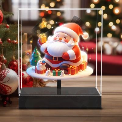 20CM Indoor Advertising Equipment 3D Hologram Fan For Christmas Supermarket Bar New Digital Signage Displays